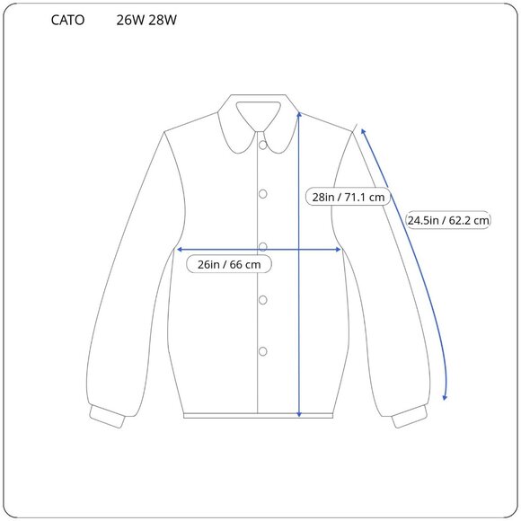 Cato Est 1946 Women Top 26W 28W Plus Long Sleeve Blue Plaid Pockets PLA68E - Picture 2 of 8